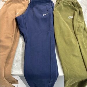 Nike Men's Sweatpants - Tan, Navy, Olive